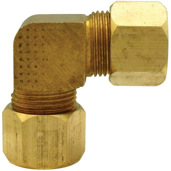 Coude de Compression en Laiton 3/8 Pouces 90 Degrés