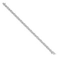 thumbnail image 2 of 14k White Gold Bracelet Diamond Women's Round 5 mm 7 in Infinity Link, 2 of 3