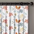 thumbnail image 3 of Kotton Culture Triple Pinch Pleat Butterfly Curtains Thermal Insulated Room Darkening Blackout Curtains for Window, Sliding Door, Patio Door, Home, Office, Nursery (1 Panel, 100x95, Butterfly), 3 of 6