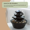 thumbnail image 4 of Pure Garden Tabletop Indoor Water Fountain with 3 Tiers and LED Lights, 4 of 8
