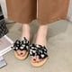 thumbnail image 1 of Moda mujer correa de tobillo verano sandalias planas chanclas Shose Wmkox8yii  hj789, 1 of 4