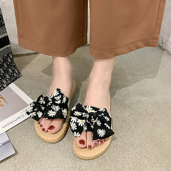 Floenr Womens Sandals Flip Flops for Women,Fashion Women Ankle Strap Summer Slide Sandals Flats Flip-Flops Shose