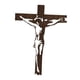 thumbnail image 3 of Estatua de crucifijo de pared, , decoración de Jesús, estatuilla tallada, cruz de pared para apartamento, sala de estar, oficina, regalo Marrón, 3 of 8