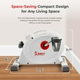 thumbnail image 4 of Sunny Health & Fitness Mini Leg + Arm Pedal Exerciser, Under Desk & Desktop w Smart Bluetooth & FREE SunnyFit® App - SF-B023005WHT, 4 of 8