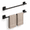 2pc Black Towel Rack 19.69 Inc, variant on PLERISE 2pcs Modern Bathroom Towel Rack, No-Drill Wall-Mounted Single Bar, Strong Load Capacity, Space-Saving Organizer for Towels, Washcloths, and Bathroom Accessories
