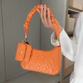 thumbnail image 2 of Bolso de hombro informal para mujer bolso de hombro pequeño de PU Simple bolso de hombro con asa, 2 of 9