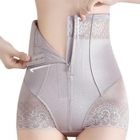 Women Shaping Panties High Waist Shaping Boxers Hip-Lifting Bodyshorts Lady Zipper Belly Control Pants Female Shaping Underwear Summer Thin Section Underpants