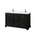 thumbnail image 4 of Wyndham Collection WCS202060DKGC2UNSMXX Deborah 60" Free Standing Double Basin Vanity Set, 4 of 6