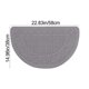thumbnail image 4 of Lekihaqq Semicircular Entrance Door Mat Non-Slip Polyester Carpet Floor Protector Moisture Proof Durable Easy Clean Indoor Outdoor Use Home Decor Coffee Blue Gray, 4 of 7