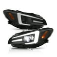 thumbnail image 2 of AKKON - For 2015-2020 Subaru WRX / STI Halogen Model Projector + Light Tube DRL + Sequential Switchback Premium Black Headlights, 2 of 7