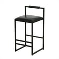 thumbnail image 4 of Nmkwnr 2pcs Bar Stool with Backrest, PU Leather Bar Chair with Footrest, 4 of 7