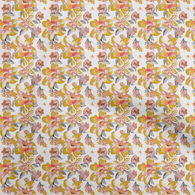 oneOone Velvet Sea Green Fabric Floral Sewing Craft Projects Fabric Prints By Yard 58 Inch Wide