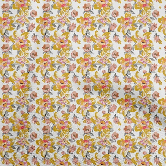 oneOone Cotton Silk Sea Green Fabric Floral Diy Clothing Quilting Fabric Print Fabric By Yard 42 Inch Wide