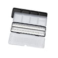 thumbnail image 4 of Paleta de acuarela vacía, bandeja de pintura, con bandejas, caja de pinturas, estuche de pintura para bricolaje, acuarela, óleos, mezcla de colores, 26 medias sartenes, 4 of 8