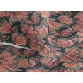 thumbnail image 3 of Ambesonne Spring Quilted Bedspread Set 3 Pcs, Butterflies on Dark Back, Twin, Dark Coral and Vermilion, 3 of 4