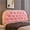 Dusty Pink, variant on College Dorm Bed Bolster Pillow - Ruffled Tufted Headboard Cushion for Sitting in Bed, Velvet Long Reading Backrest Support Positioning Pillow (Dark Gray, Twin 35.4"x19.7"x2")