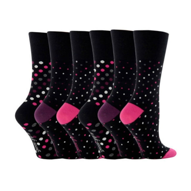 Gentle Grip - 6 Pairs Ladies Gentle Grip Non Elastic Crew Socks