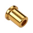 thumbnail image 4 of 6-Pack Gold Straight Barrel Electric Guitar String Ferrules - Metal String-Through-Body Bridge Guide Sleeves with 8.5mm Total Height, 7mm Flange Diameter, 3mm Interior Diameter - Smooth Finish String, 4 of 7
