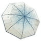thumbnail image 2 of Paraguas de burbuja transparente para niña y mujer, diseño de flor de cerezo, mango largo transparente Azul, 2 of 8
