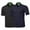 BLACK/NAVY, variant on FashionOutfit Men's Solid Quick Dri-Fit Active Athletic Golf Short Sleeves, Sports Polo Shirt