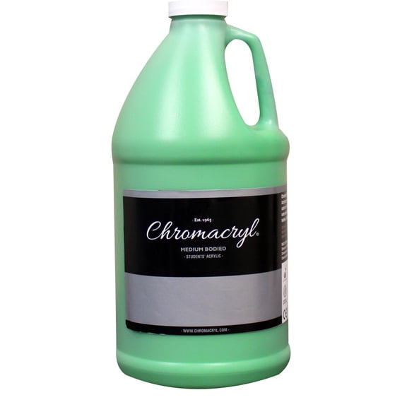 Chromacryl Students' Acrylic Paint 1/2 Gallon Light Green