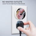 thumbnail image 4 of HemaKayy 2 Pack Plug-in LED Night Light, Plug-In, Dusk To Dawn Sensor, Warm White, Compact, Ambient Lighting, LED Lights for Bathroom, Hallway, Bedroom, Living Room - Unique Marble Texture, 4 of 9