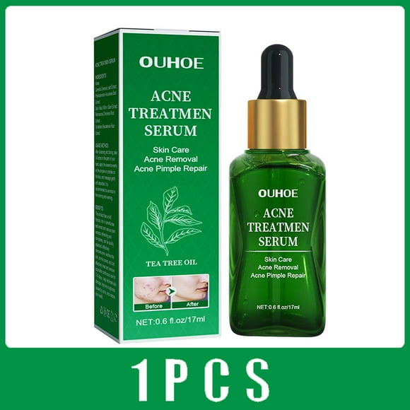 Acne Treatment Facial Serum Pore Shrinking Skin Care Against Face Acne Pimple Spots Remover Cleaning Shrink pores Tea Tree Serum