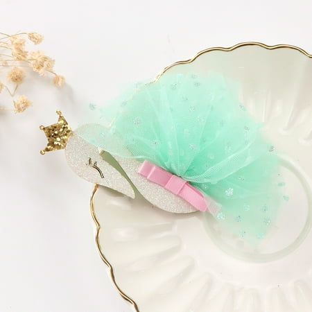 

Kids Hairclips Baby Girls Lace Swan Hair Buckle Hairpin Headdress Hair Beauty Accessories New