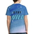 thumbnail image 5 of Ben Azelart Stay Wild Kids T-Shirt 3d Printed Graphic T-Shirts Boys And Girls Short Sleeve Shirts For Youth Kids X-Small, 5 of 7
