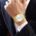 thumbnail image 6 of Curren Simple Business Quartz Watches Gold Colour Classic Stainless Steel Wristwatches With Luminous Hands Male Clock - Quartz Wristwatches, 6 of 6