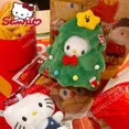 thumbnail image 2 of Lindo muñeco de peluche de Hello Kitty con forma de árbol de Navidad, con gorro desmontable, bolsa de dibujos animados, llavero con colgante, juguetes decorativos, regalo, 2 of 5