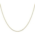 thumbnail image 3 of 14K Yellow Gold Jbsp's 1mm D/C Open Long Link Cable Chain (20 X 1) Made In Italy 7194-20, 3 of 5