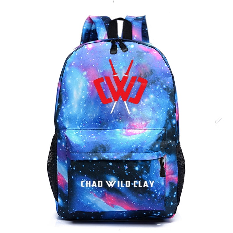 Chad Wild Clay game pattern print male and female student school bag outdoor travel bag casual backpack