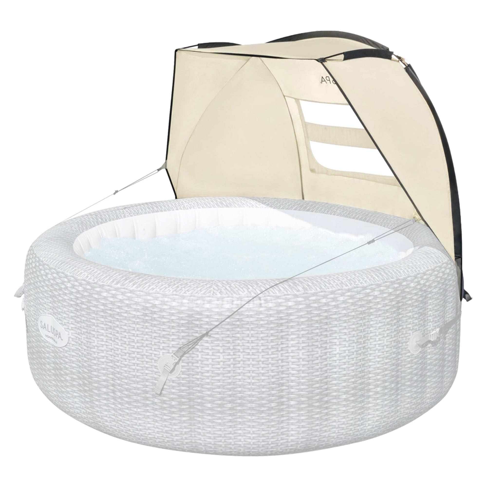 Bestway SaluSpa Shade Canopy w/ Inflatable Hot Tub w/ Pump #P09120