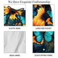 thumbnail image 4 of luoweisi Men's Beach Shorts Quick Dry Swim Trunks with Mesh Lining Sunflower Butterfly XL, 4 of 5