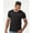Black/ White, variant on Tultex Unisex Fine Jersey Ringer T-Shirt