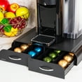 thumbnail image 7 of Mind Reader Coffee Pod Organizer, Compatible with 18 Vertuoline (7.77 fl oz) or 72 Original Nespresso (1.35 fl oz) capsules, Plastic, Black, 7 of 7