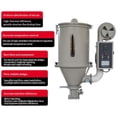 thumbnail image 6 of 100kg Hopper Type Plastic Dryer Raw Material Surface Hot Air Dehumidifier 220V Three‑Phase, 6 of 12