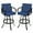 Navy Blue, variant on Crestlive Products Ash Outdoor Aluminum All-Weather Swivel Patio Bar Stools (Set of 2)