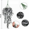 thumbnail image 3 of Ikeay Artificial Lavender Hanging Plant, Purple Faux Flower Vine for Spring Home Garden Wedding Decor, Wall Porch Decoration Orange, 3 of 9
