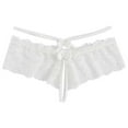 thumbnail image 1 of FAIWAD String pour Femme en Dentelle Crochet Respirant Culotte à Bretelles Croisées Extensible, 1 of 6