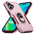 thumbnail image 6 of Designed for iPhone 16 Plus Case, Military-Grade Drop Protection, Shockproof Phone Case Cover, Magnetic Car Mount Ring Kickstand Bumper Hard Case for iPhone 16 Plus, Pink, 6 of 10
