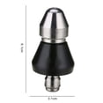 thumbnail image 5 of Walbest 1/4" High Pressure Nozzle Sewer Cleaning Tool Parts Pressure Washer Jetter Nozzle Pipe Unclogger Nozzle Reverse Airflow Nozzle for Residential Commercial Pipes, 5 of 7