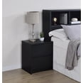 thumbnail image 2 of Westpark 2-drawer Nightstand LED Lights and USB Black, 2 of 14