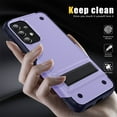 thumbnail image 6 of JTCASES for Samsung Galaxy A32 5G Case, Foldable Kickstand Heavy Duty Protective Rugged Hybird Anti-slip Shockproof/Drop Resistant PC TPU Shell for Samsung Galaxy A32 5G, Lightpurple, 6 of 7