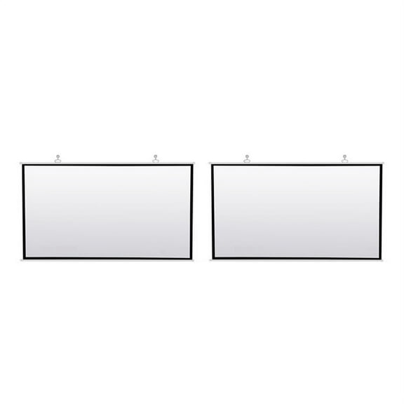 2X Portable Projector Screen for Home Theater Outdoor HD White Foldable Anti- (72Inch)