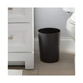 thumbnail image 2 of Bath Bliss 22282-BLACK Hammered Textured Trash Can, Black, 2 of 4