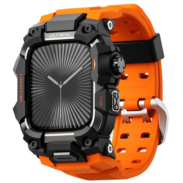 Funda de reloj ULTIMAL Rugged con correa para Apple Serie 10 de 46 mm