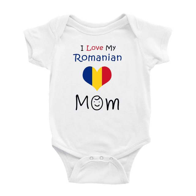 J'adore Ma Maman Roumaine Cache-Couche pour Bébé
