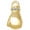 Gold, variant on Delight Jewelry Silver-tone Small Boxing Glove - Large Goldtone Crystal Initial - A - Charm Necklace, 17.5" 2"
